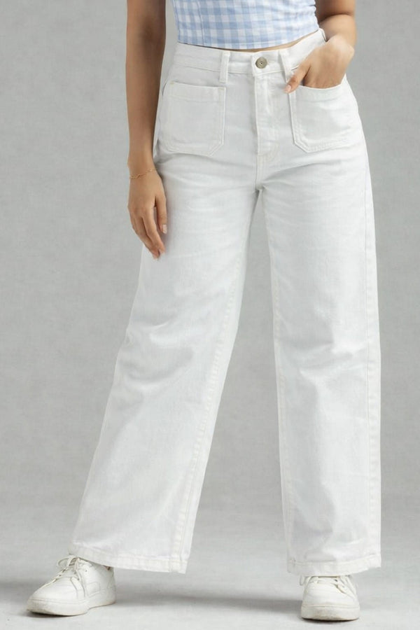 Vivid White Wide Leg