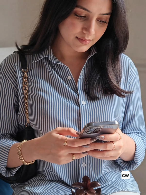 Blue Haven Stripped Button-Down