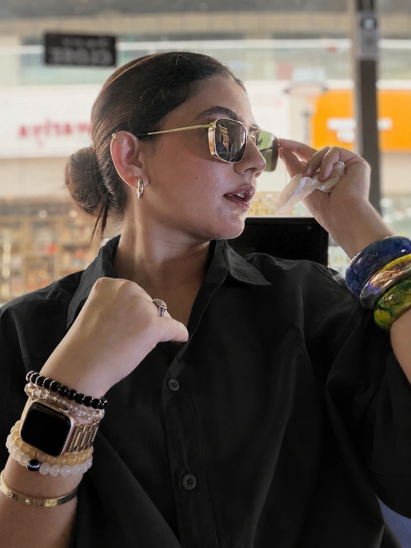 Classic Black Oversized Drop-Shoulder Shirt Soft-Touch Fabric Smart Casual Essential